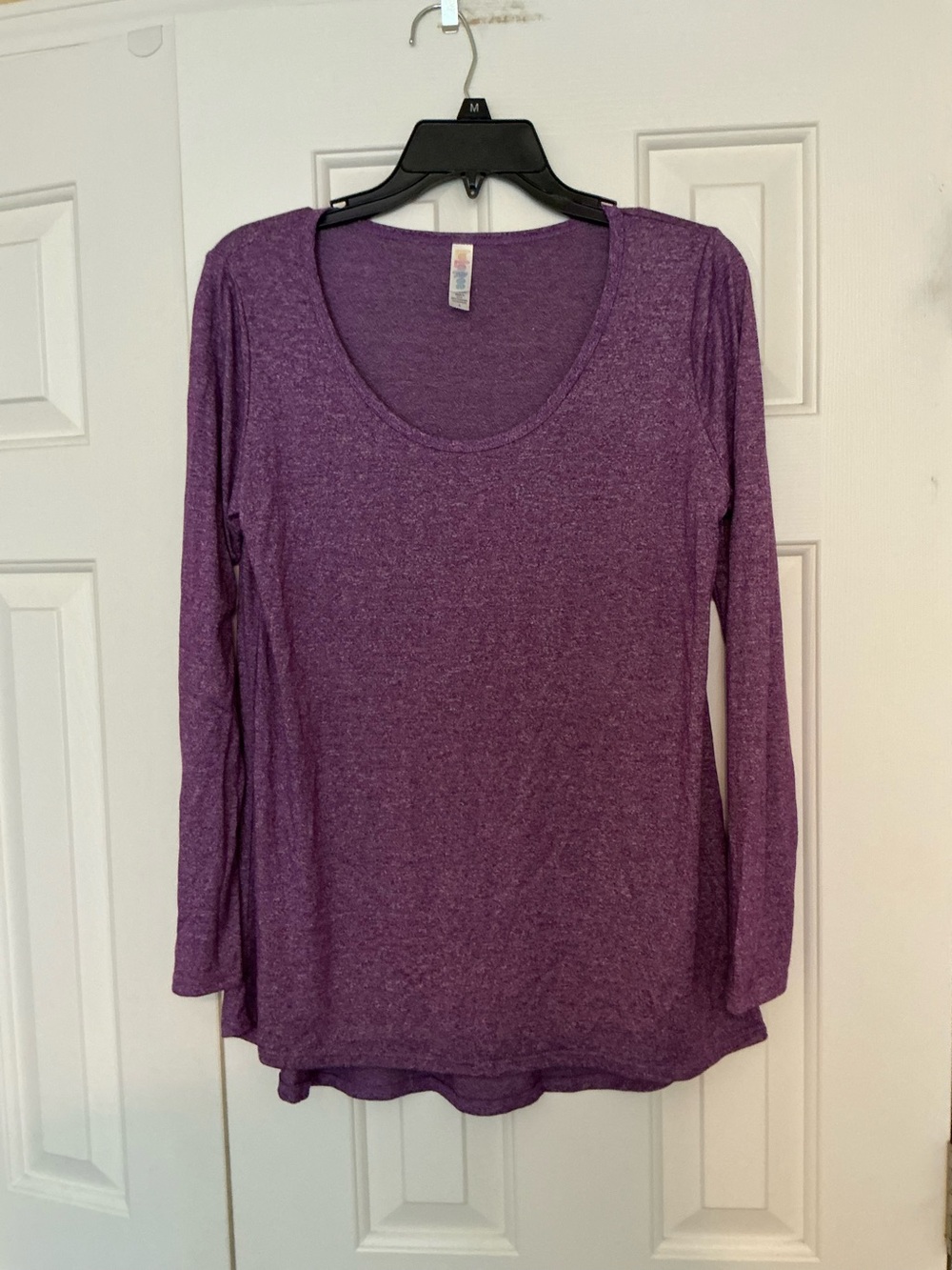 Lularoe Heathered Purple Long-sleeved Tunic Top